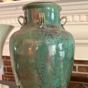 Green Ceramic Vase 12" Tall